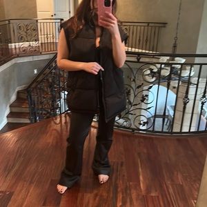 H&M oversized black vest